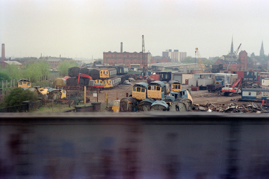 Vic Berry's scrapyard in Leicester, 1987