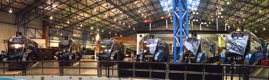 The Great Gathering of all 6 preserved LNER A4 locomotives at York, 20131111