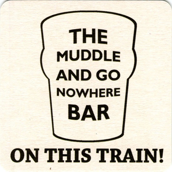 Muddle and Go Nowhere beer mat