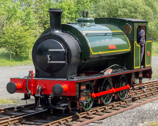 Hunslet Engine Co. Ltd. 0-6-0ST BEATRICE (works no.2705 of 1945) at Bolton Abbey station, 1/6/14