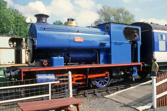 Avonside Engine Co Ltd 0-4-0ST DORA (works no.1973 of 1927) at the Rutland Railway Museum, 29/8/99