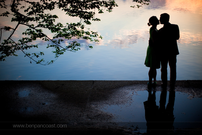 Washington DC, engagement pictures by the tidal basin at the National Mall.