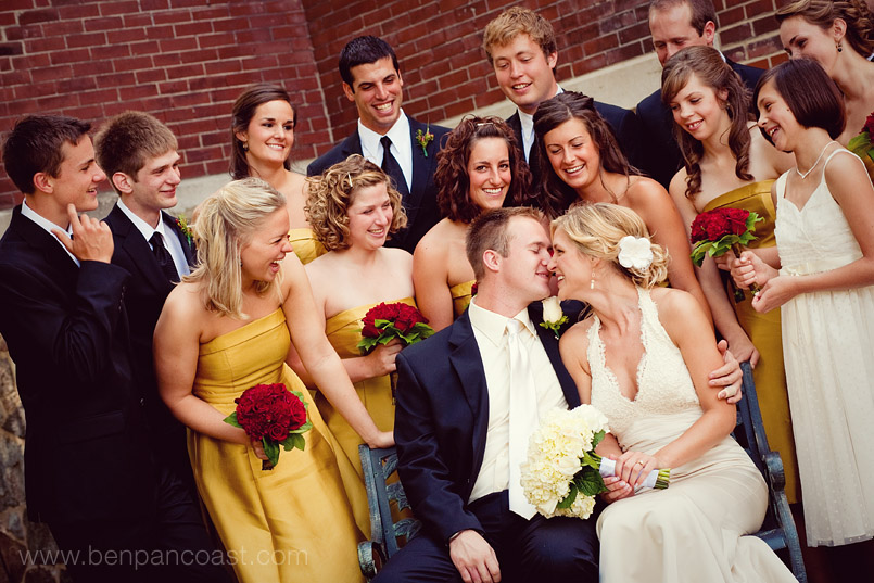 Bridal Party, wedding, portrait, Lawrence Michigan