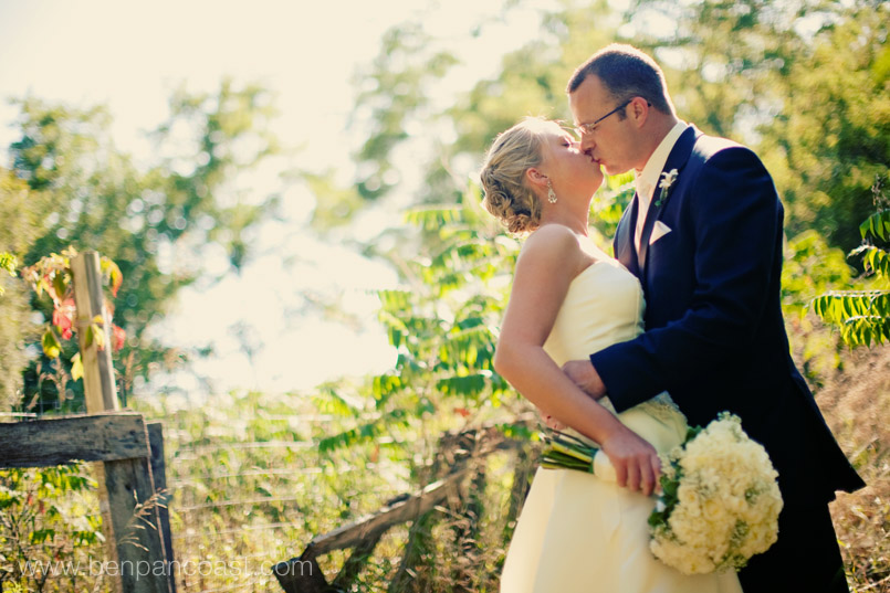 wedding portrait, field, barn, blue dress barn, bride and groom