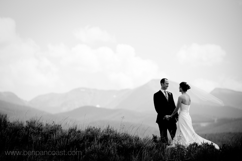 Devils Thumb Ranch, destination wedding, portrait, bride and groom, mountains