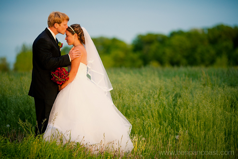 Wedding photos on a farm in Southwest Michigan