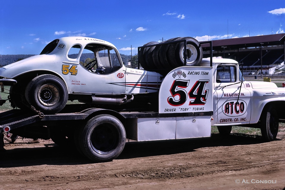 Re old race car haulers any pictures