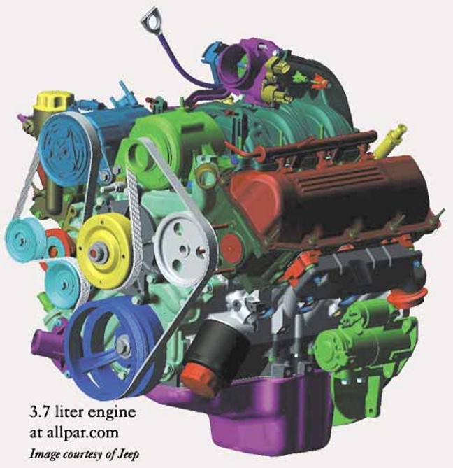 Chrysler 3.7 liter v6 engine
