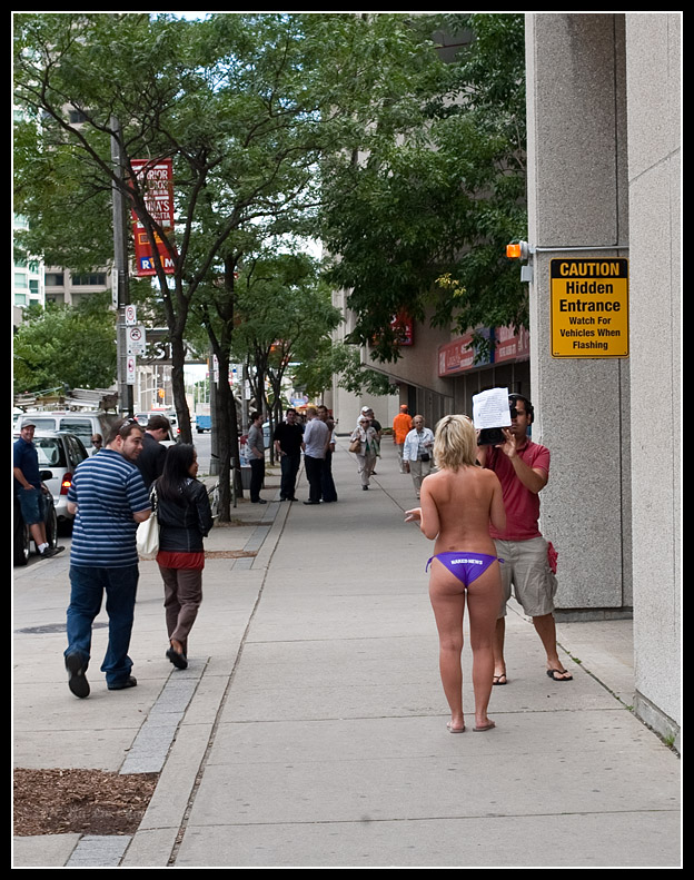 Naked news street