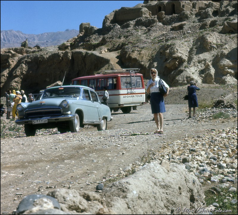 Afganistan in 1969. Ruins of Shahr-i-Gholghola or 'City of Noise'. Emir Shabashvili's private collection