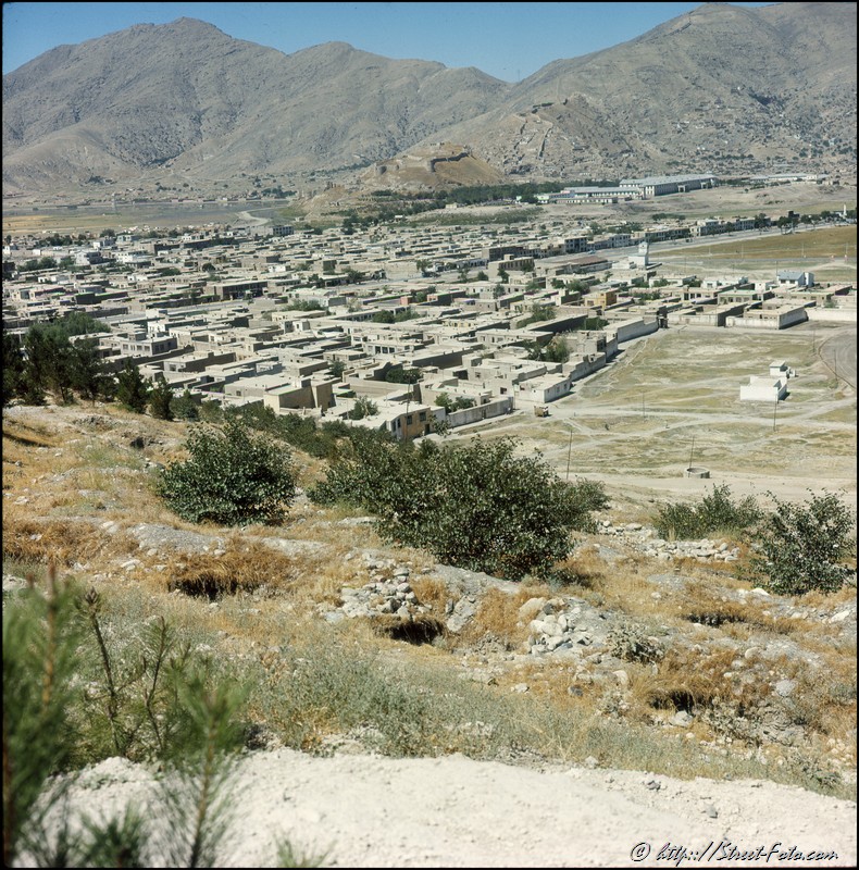 Afganistan in 1969. View of Kabul. Emir Shabashvili's private collection