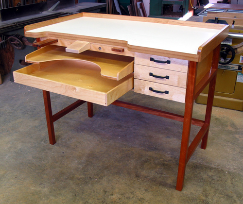 Woodwork Jewellers Bench Design PDF Plans
