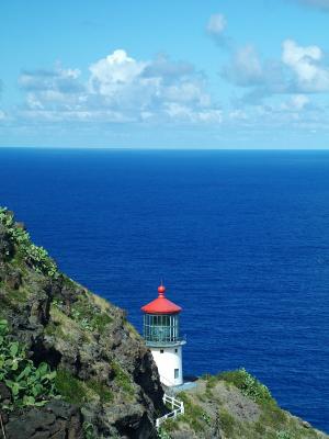 Makapu'u Point Lighthouse-- Located on Oahu's  South end, Makapu'u point offers great views of Rabbit (Manana) Island and Makapu'u beach park.
