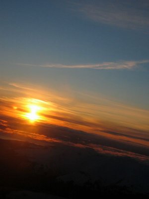 Sunset over Juneau