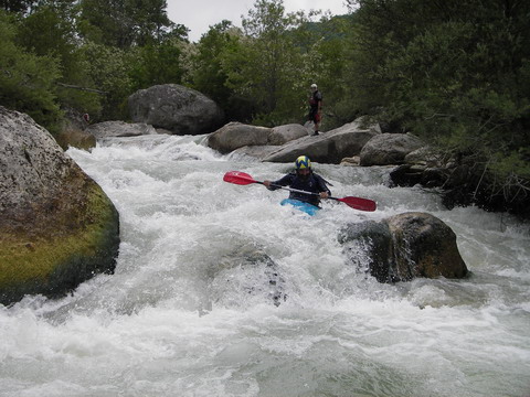 super kayaker in action