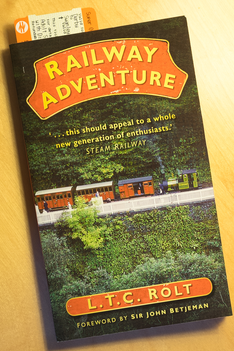 Copy of the book 'Railway Adventure' by L.T.C. Rolt